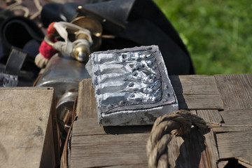 Toy soldiers cast from tin