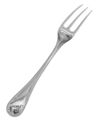 Fourchette argentée à trois dents