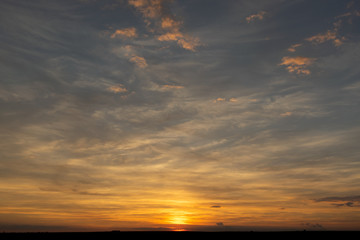 Obraz premium sky with clouds and sun