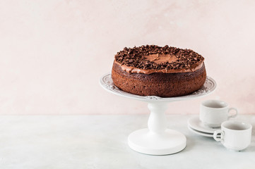 Chocolate Cake with Chocolate Shavings