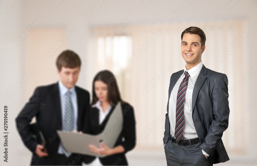 Canvas Prints Confident handsome businessman