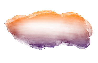 Creative horizontal banner from watercolor brush