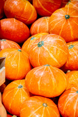 Fruits at the market display stall