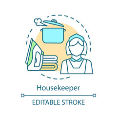 Housekeeper concept icon