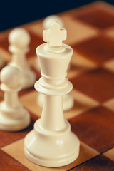 Chess business concept, leader and success.