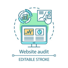 Website audit concept icon