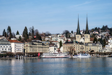 Fototapeta premium Lucerna, vista sulla città