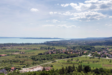 Lake Balaton from the Somlyo mountain