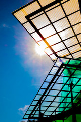 Modern Roof with Sunlight.