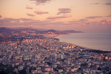 Aerial View of Alanya in Turkey