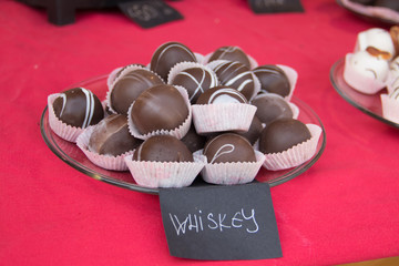 Finest collection of Hungarian cookies and cakes, on streets of Szeged city, Hungary