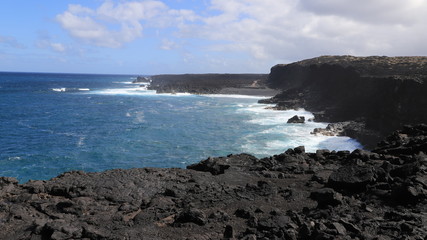 plage de sable noir