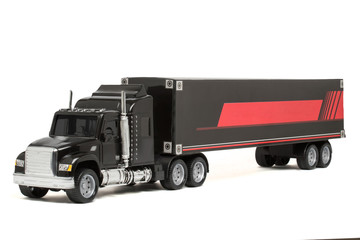 Toy Black Truck car isolate