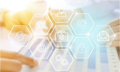 Group of  Busy People Working in an Office