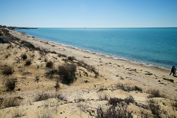 Песчаный берег Каспия