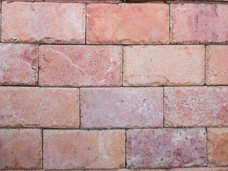 Pink brick wall. Brickwork seamless pattern abstract texture