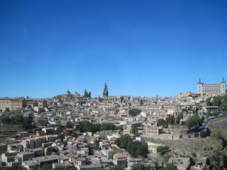 Fototapeta na wymiar panoramic view of toledo spain