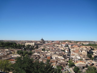 Naklejka premium panoramic view of toledo spain