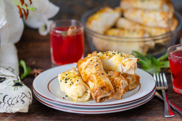 Turkish Sherbet and Homemade Borek