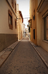 Fototapeta na wymiar Narrow streets in small village, Spain