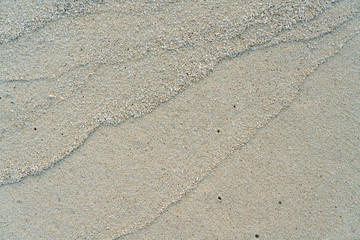 Fototapeta na wymiar sand texture with pattern cause by wind