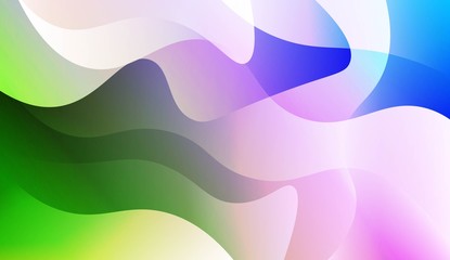 Hologram Gradient Geometric Wave Shape. Abstract background. For Template Cell Phone Backgrounds. Vector Illustration.