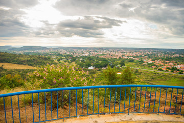 Fototapeta premium A view of Oeiras from the Morro da Cruz viewpoint - Piaui, Brazil