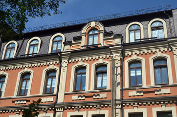 Historical area early morning at spring. Downtown.  Kiev,Ukraine