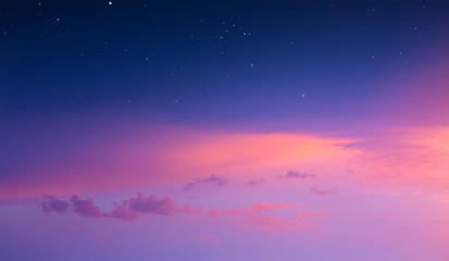 magical pink sunrise sky background - Powered by Adobe