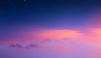 Poster magical pink sunrise sky background © Konstiantyn
