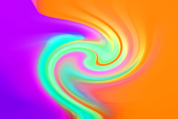Abstract colorful background. Twisted color mix