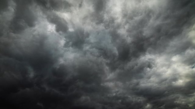Detailed dark ominous storm clouds time lapse.mov