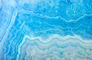 Fototapeta premium mineral structure of blue colour agate
