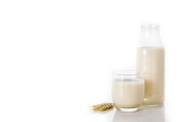 Oats milk in bottle