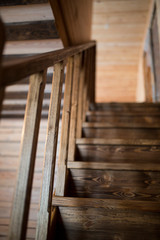 Fototapeta na wymiar wooden staircase