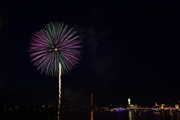 feuerwerk an japantag in dussedorf