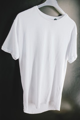 Clean classic white t-shirt. Ready to replace your design or logo