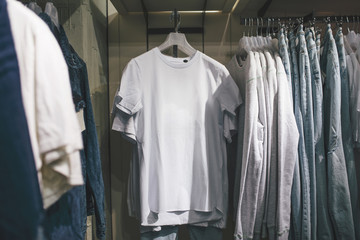 Clean classic white t-shirt. Ready to replace your design or logo