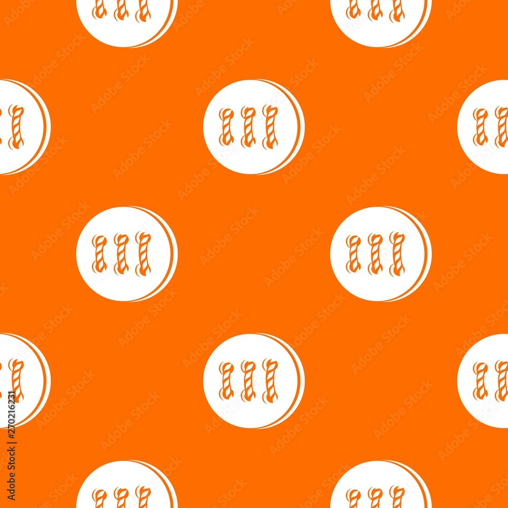 Poster retro button pattern vector orange for any web design best