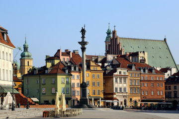Obraz premium Plac Zamkowy na Starym Mieście.