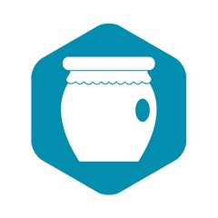 Honey bank icon. Simple illustration of honey bank vector icon for web