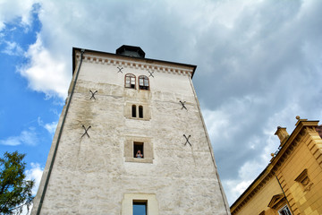 Fototapeta na wymiar Lotrscak Tower in the Old town of Zagreb, Croatia