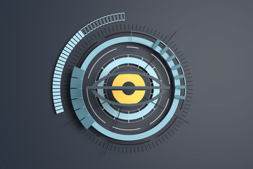 Obraz premium 3D Illustration Überwachung