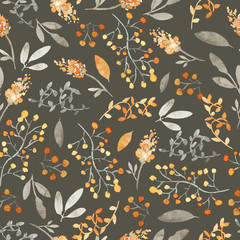 Obraz premium Watercolor floral pattern