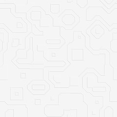 Abstract white technology background. Seamless pattern.
