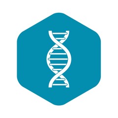 DNA spiral icon. Simple illustration of DNA spiral vector icon for web