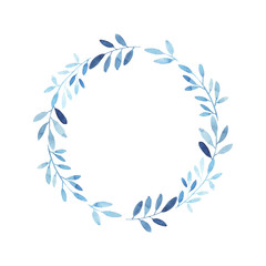 Modern watercolor wreath