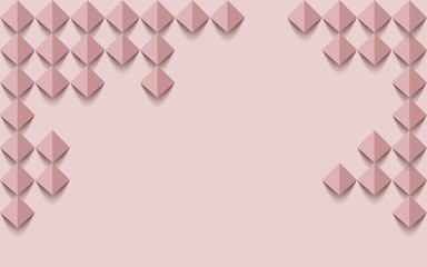 3d background with paper effect and powder color, triangle