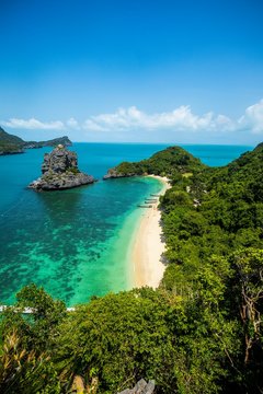 The beautiful Ang Thong Marine National Park at Ko Samui, Thailand, Asia