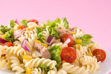 Pasta salad with vegetables